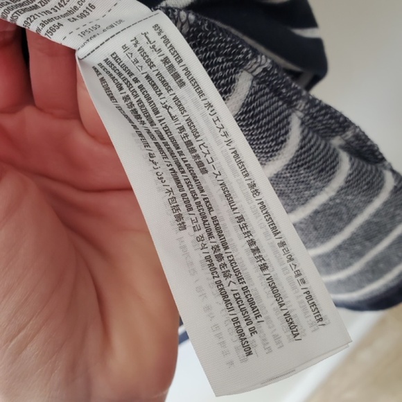 Abercrombie Navy Striped Shift Dress - Picture 5 of 6